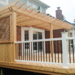 decks cedar with composite railing 3